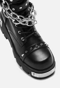 Shackled Shadows Biker Boots