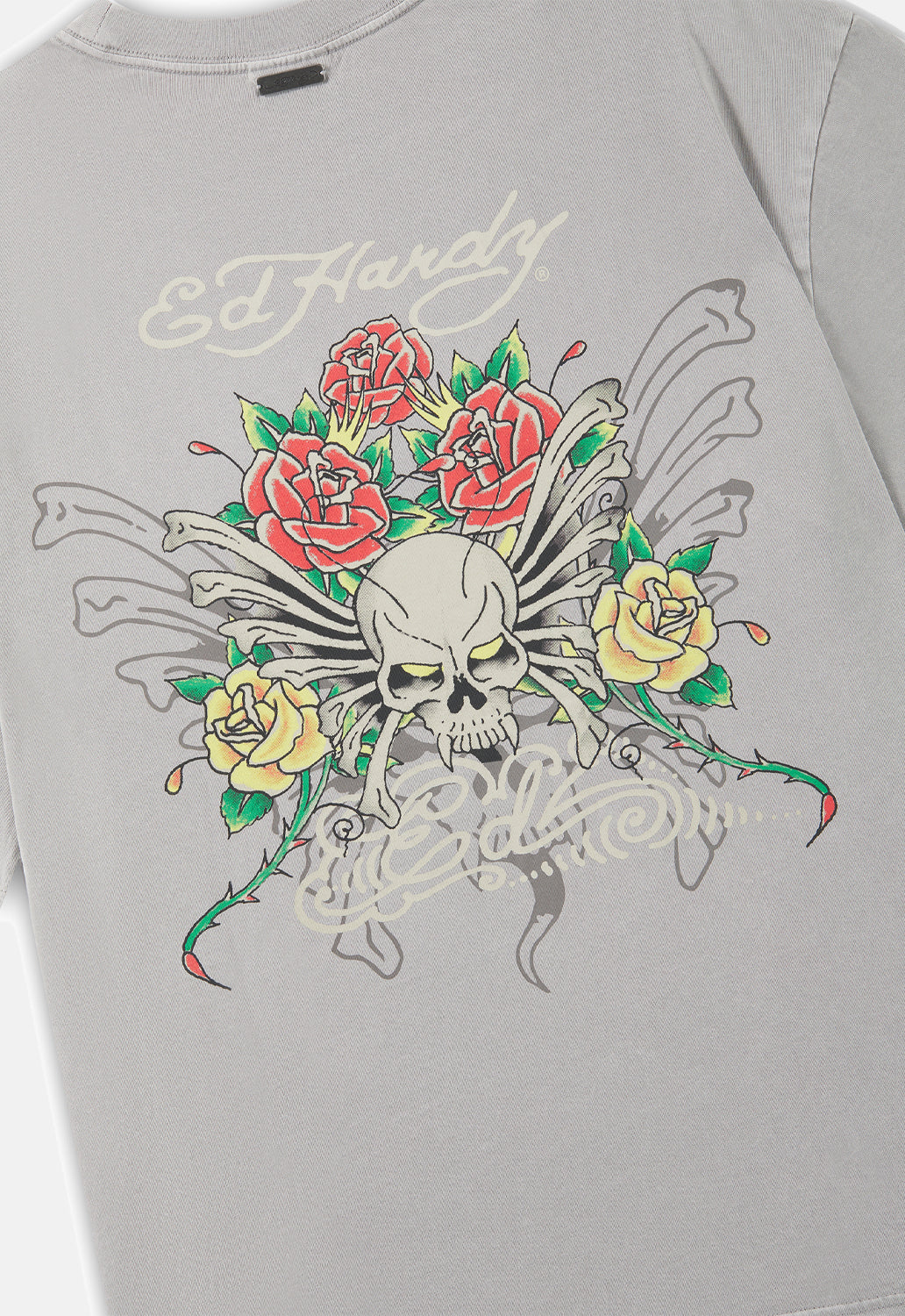 Skull Rose Graphic Relaxed T-Shirt