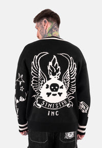 Soren Tattoo Jacquard Cardigan