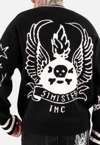 Soren Tattoo Jacquard Cardigan