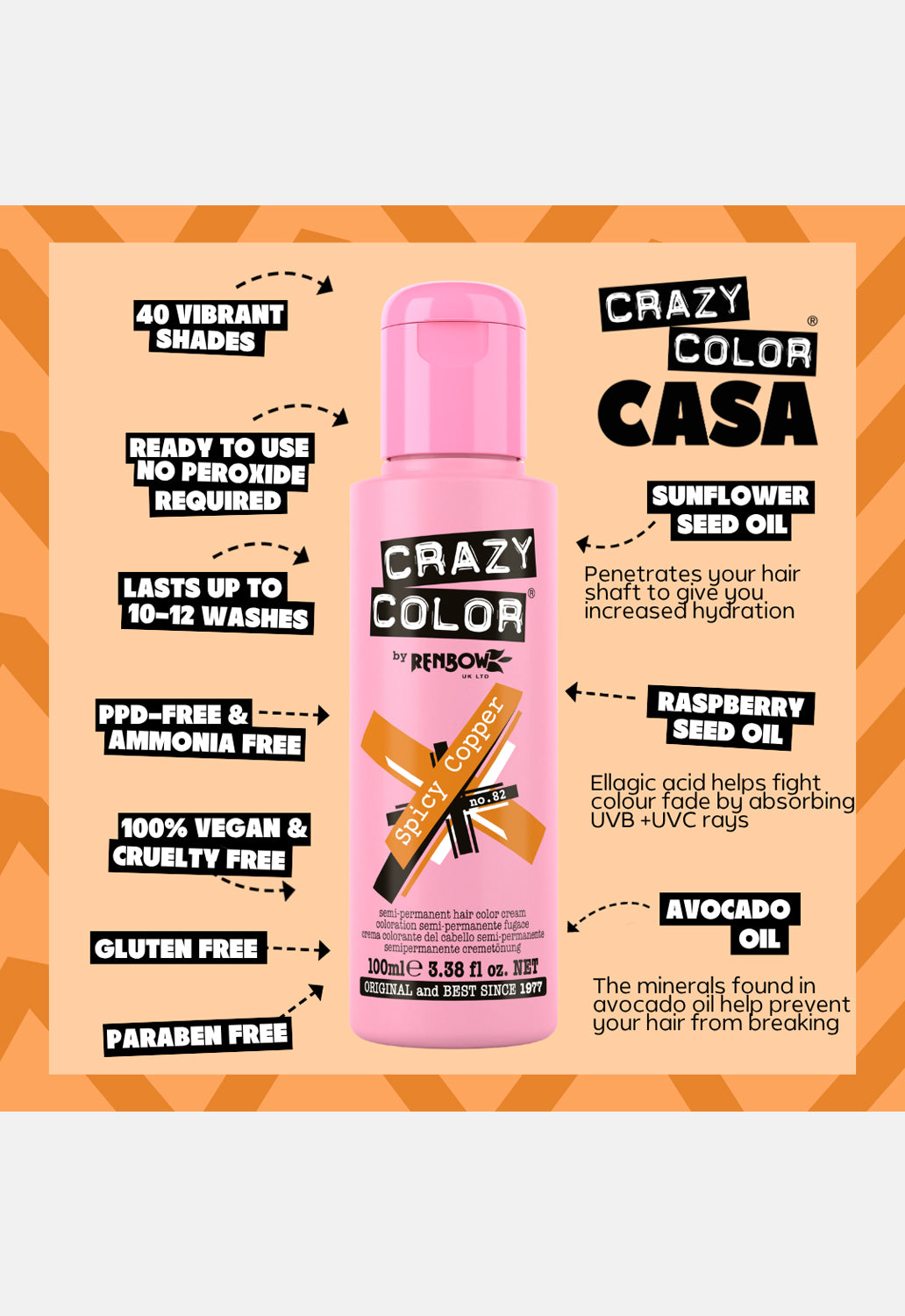 Spicy Copper Hair Dye