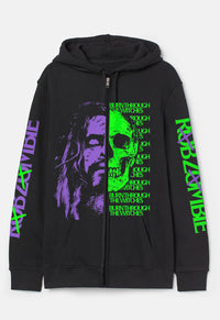 Split Face Zip Hoodie