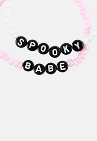 Spooky Babe Bracelet Set