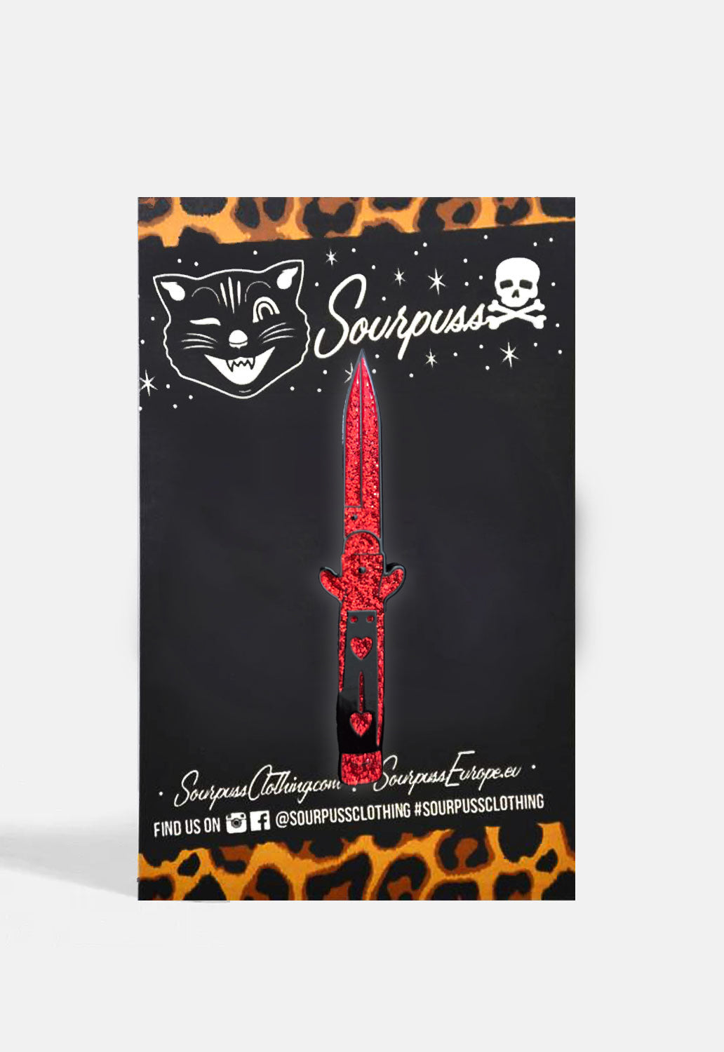 Switchblade Red Pin Badge