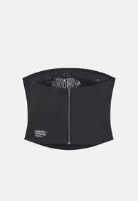 Strapless Fitted Denim Corset