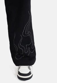 Stud Detail Relaxed Jogger