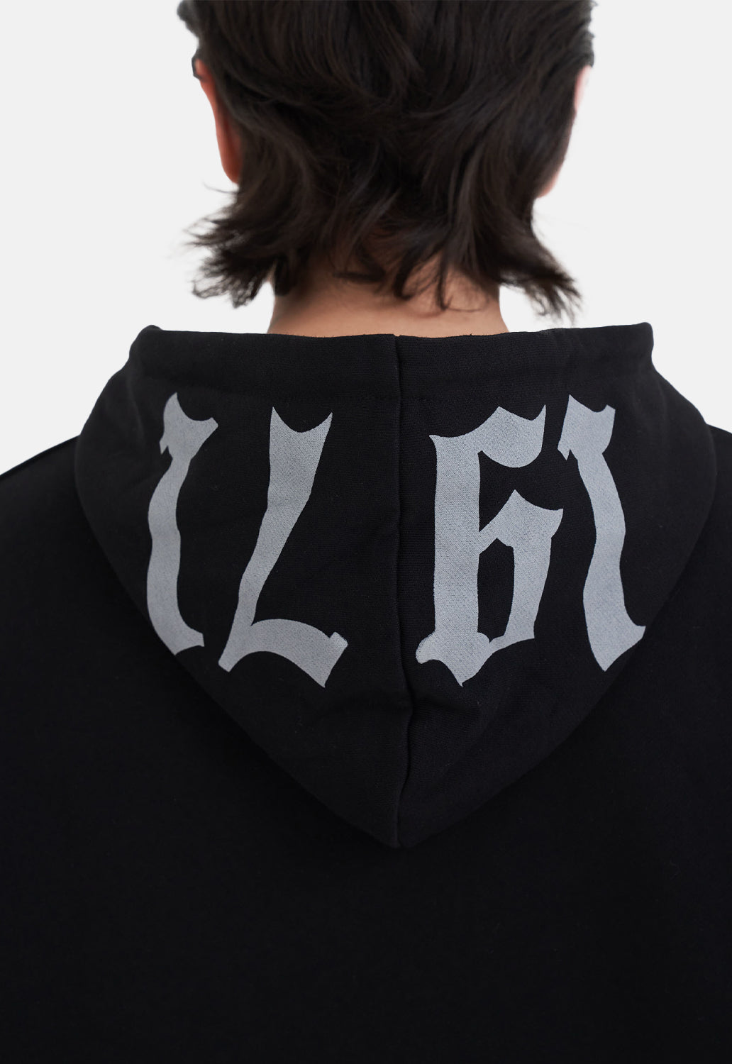 Metal Stud Detail Zip Hoodie