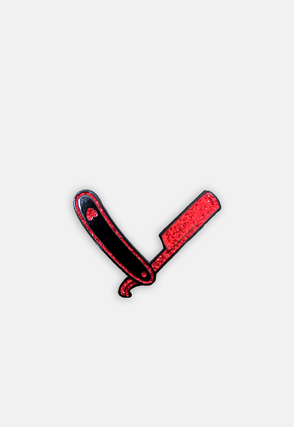 Switchblade Red Pin Badge