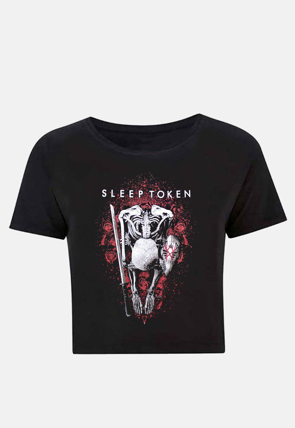 Love You Want Skeleton Crop Top