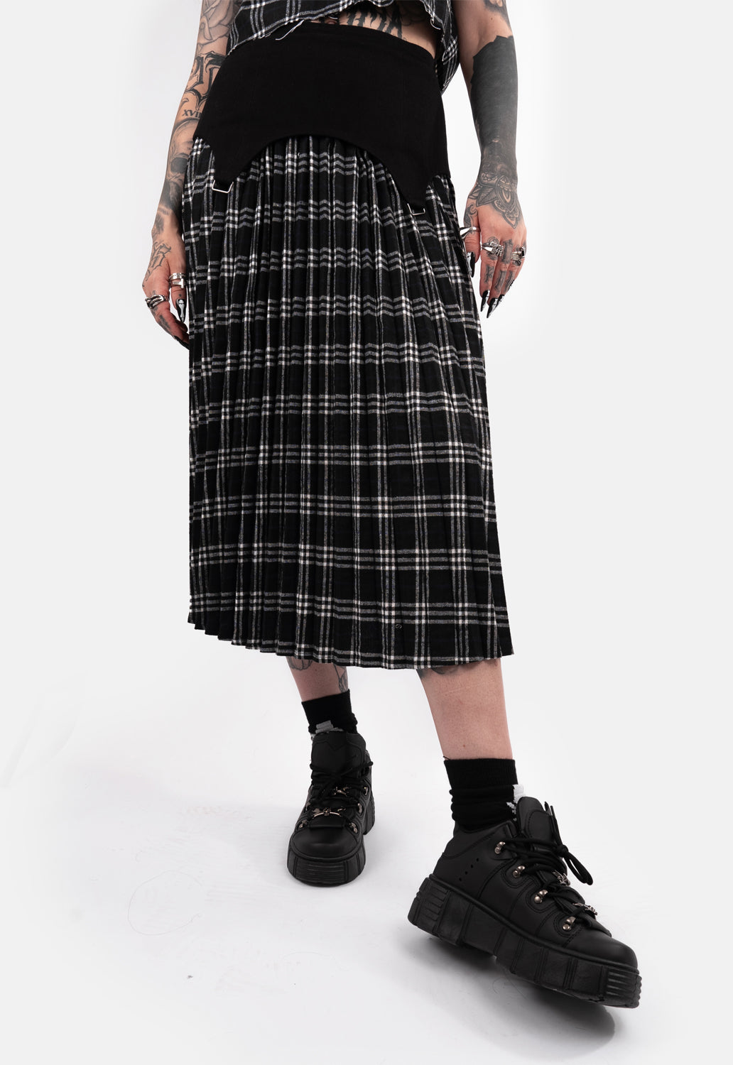 Umbra Pleated Midaxi Skirt