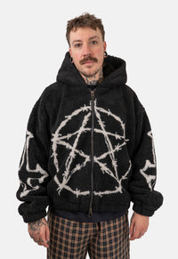 Wilder Printed Borg Hoodie