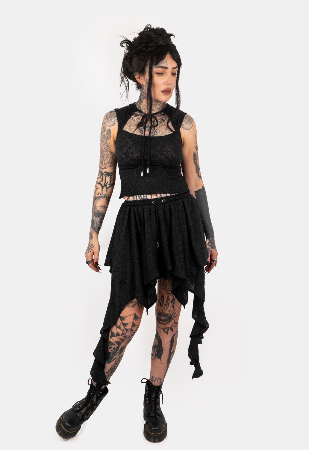 Willa Hanky Hem Mini Skirt