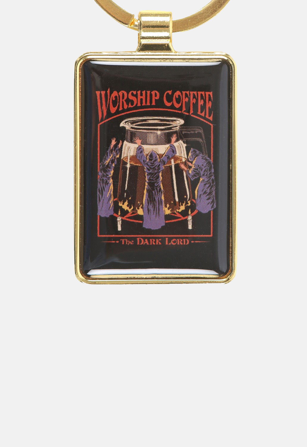 Worship Coffee Keyring