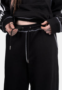 Zanda Print Barrel Leg Joggers