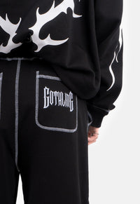 Zanda Print Barrel Leg Joggers