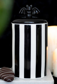 Striped Bat Storage Jar