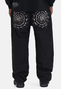 Black Widow Baggy Denim Jeans