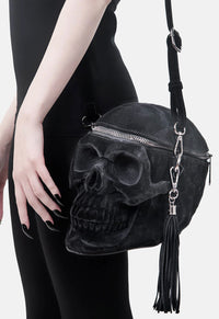 Grave Digger Velvet Skull Bag