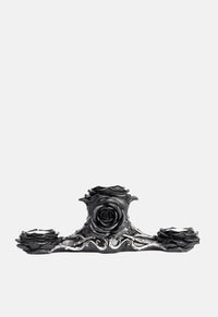 Black Rose Triple Tealight Holder