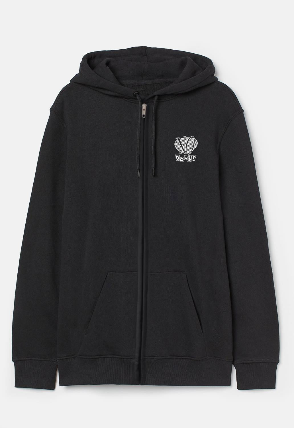 Checker Logo Back Print Zip Hoodie