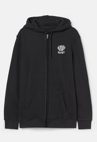 Checker Logo Back Print Zip Hoodie