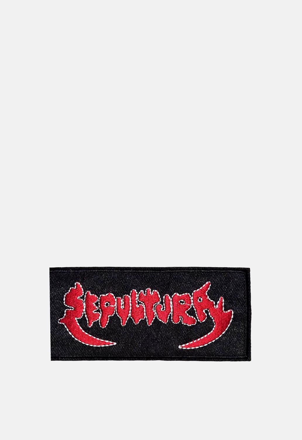 Red Logo Text Patch