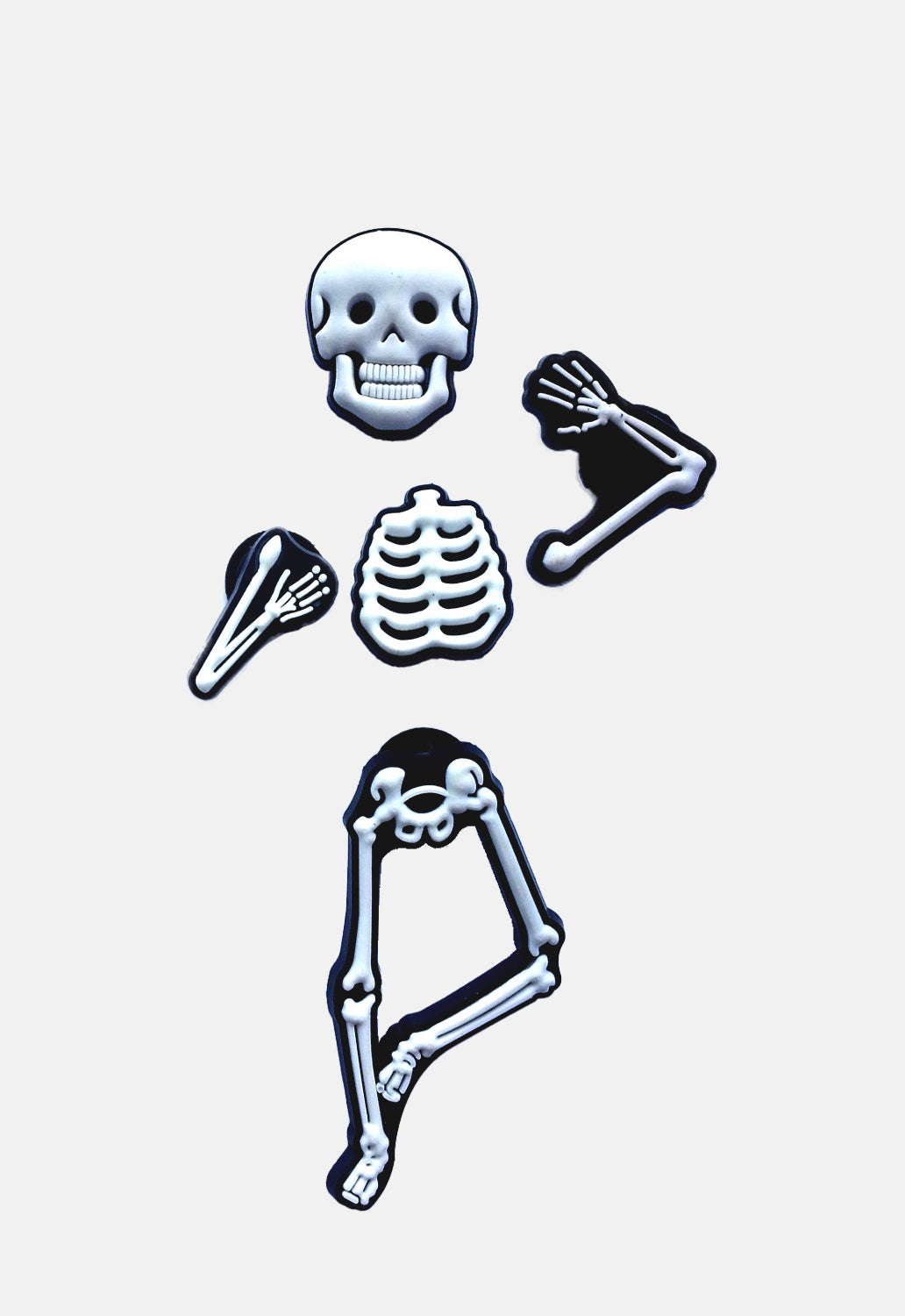 Skeleton 5 Pack Shoe Charms