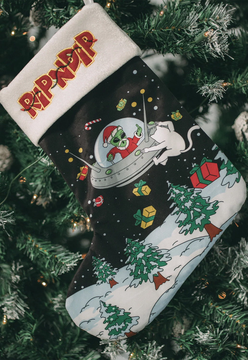 Space Santa Christmas Stocking