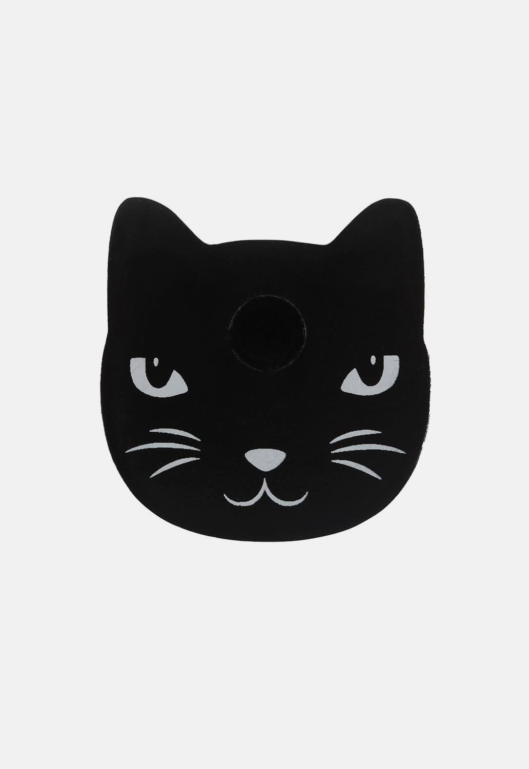 Black Cat Spell Candle Holder