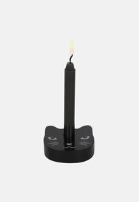 Black Cat Spell Candle Holder