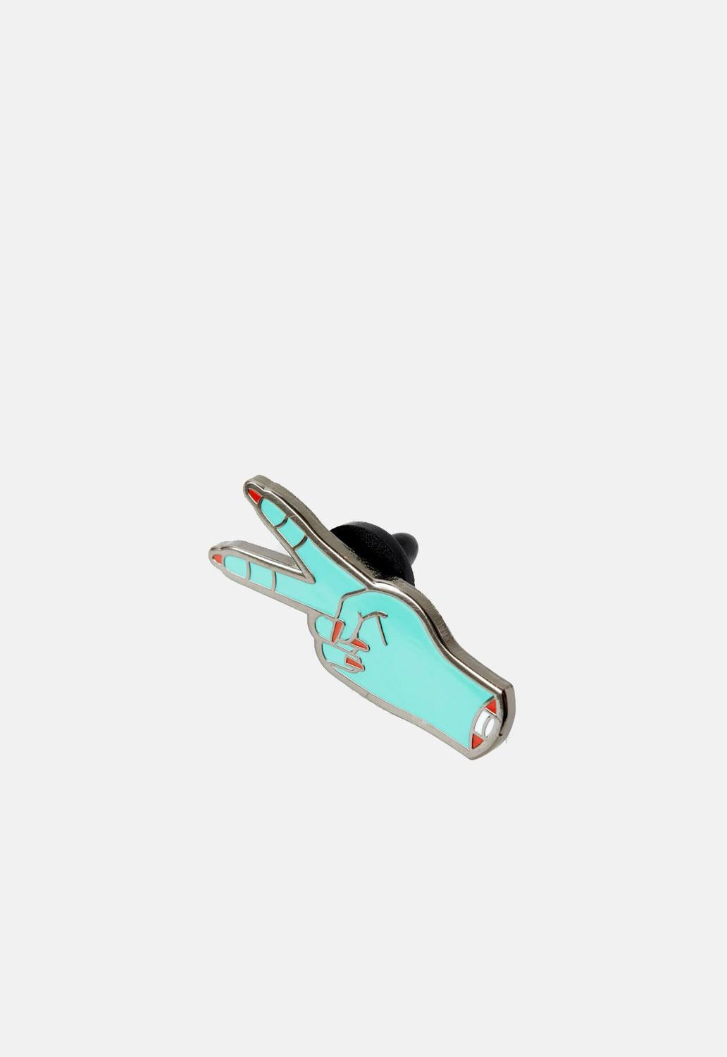 Zombie Peace Fingers Pin