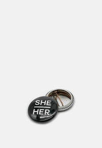 She/Her Button Badge