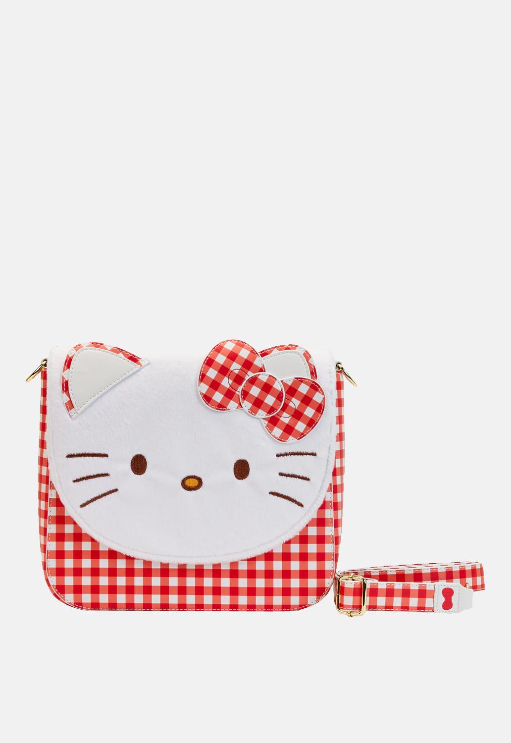 Sanrio Hello Kitty Gingham Cosplay Crossbody Bag